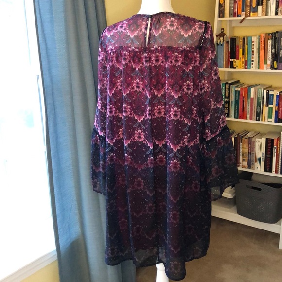 Nanette Lepore Dress in Pink Floral Size 12 - Picture 5 of 10